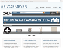 Tablet Screenshot of bendemeyer.com